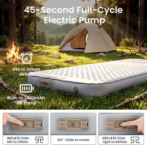 Self-<b>inflating</b> Foldable Camping <b>Mattress</b> Electric Pump Waterproof Moisture-proof Outdoor Hotel Use Factory Direct Sale - Product Image 2