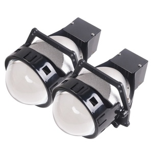 Sanvi New A9 3 Inch Bi Led <b>Projector</b> Lens Headlight 57w 5500K Dual LED Chips for Cars Auto <b>Lighting</b> System Car Lamp - Product Image 2