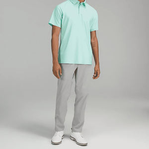 Pantalons de golf professionnels sur mesure, extensibles printemps/4 saisons, en tissu uni lisse en spandex, séchage rapide, jambe droite, tissu peigné, sportif - Product Image 1