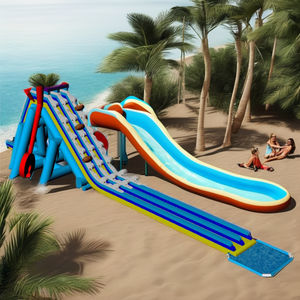 Parc aquatique gonflable sur le thème du <span class=keywords><strong>crabe</strong></span> fou géant personnalisé avec piscine, toboggan aquatique gonflable sur terre ou sur la plage - Product Image 2