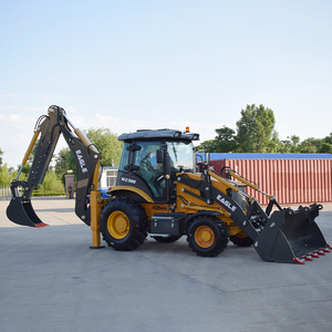 Multi-Functies <span class=keywords><strong>Backhoe</strong></span> Loader 4X4 Front-End Lader Wiellader Gloednieuwe Mobiele Graafmachine