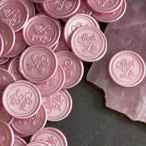 Vendita calda autoadesiva custom goffratura sigillo di cera timbri sigillo etichette sigillante cera adesivo per busta - Product Image 6