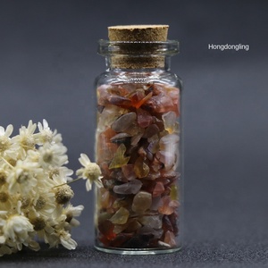 <strong>Jade</strong> Crystal Agate Gravel Carved Eco-friendly Wish Bottle Drifting Bottle Feng Shui <strong>Stone</strong> Degaussing Irregular Twelve - Product Image 6