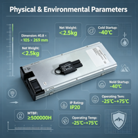 Module de redresseur de conversion CC/CC haute puissance S4875G6 4 kW, efficacité 99,8 %, module d'alimentation solaire