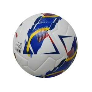 Ballon de football de taille 5 pour adulte, haute qualité, sur mesure, nouveau design, taille officielle 5, en cuir PU thermocollé avec logo imprimé, nouveau ballon de football - Product Image 3