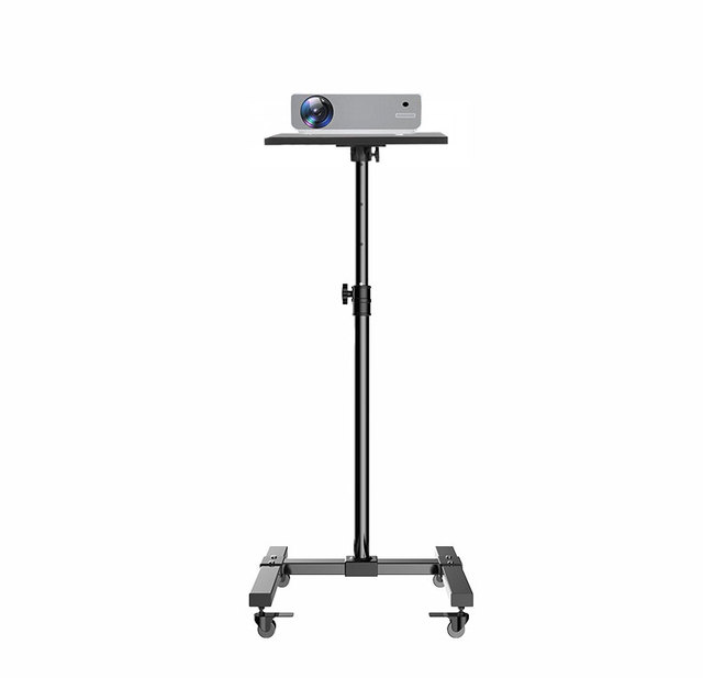 New Arrival Universal Mobile Rolling Adjustable Laptop Projector Stand Cart Computer Tripod Stand with Wheels