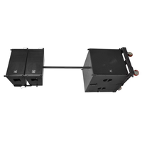 Système de sonorisation colonne à deux voies double simple 10 pouces 18 pouces