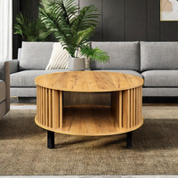 Table basse éthiopienne moderne de luxe avec panneaux en bois, meubles pour salon et maison, table basse centrale élégante