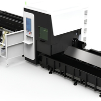 6012 6015 6024 Machine de découpe laser à fibre pour tubes et tuyaux, 3000W 6000W, pour coupes lisses et biseautées, avec chargement et déchargement automatiques