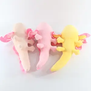Hot Sale Colorful Axolotl Stuffed Animal Plush Toy Mexican Kawaii Sleeping Salamander Plush Doll For Kids Gift