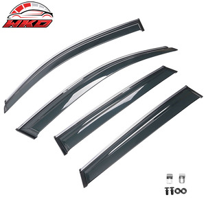 สำหรับ Audi Q5 8R 09-17 ชุดบังแดดหน้าต่างข้างพร้อมขอบโครเมียม 4 ชิ้น - PC - Product Image 3