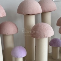 Champignon artificiel géant personnalisé en soie/organza, décoration moderne et professionnelle pour vitrine d'événements
