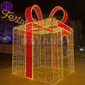 ซุ้มโค้งไฟ LED ขนาดใหญ่สำหรับของขวัญคริสต์มาส รูปทรงกล่อง สำหรับจัดแสดงสินค้า - Product Image 4