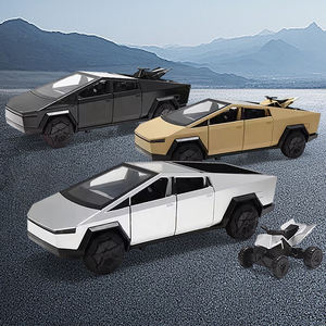 Mô hình xe hơi hợp kim đúc EPT tỷ lệ 1:28, xe bán tải Cybertruck, có đèn và âm thanh, kéo đi tự chạy - Product Image 6