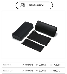 Boîtes à lunettes de soleil personnalisées 2024, ensemble de luxe en cuir premium, emballage magnétique pour lunettes de soleil, étui à lunettes de soleil pliable triangulaire - Product Image 2