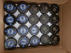 Оптовая продажа Высокое качество Профессиональный Официальный Размер резиновый Хоккей Шайба печать логотипа - Product Image 6