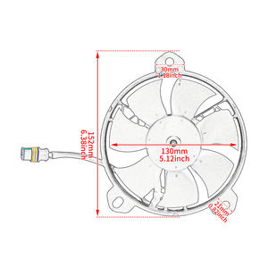Ventilateur de refroidissement du radiateur de moto noir pour Hyper Motard Street Fighter 821 848 850 936 1098 1100 2012-2015 2016 2017 - Product Image 5