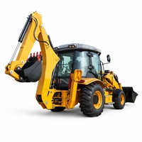 Chargeuse-pelleteuse robuste TLS3CX de 8,8 tonnes avec flèche télescopique de 5,5 m, Euro 5, EPA Tier 4, excavatrice sur roues, cabine de luxe climatisée, 4x4