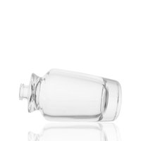 Flacon de parfum en verre vide transparent unique avec pulvérisateur de liquide visible, 50 ml, 100 ml, en stock usine