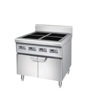 Commercial 4 Burner Induction Stove Industrial Stainless Steel Electric Cooking Stove