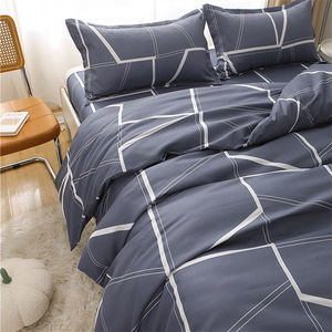 ปลอกผ้านวม 150x200x230 ซม. ผ้าฝ้ายพิมพ์ลายลินิน ซักได้ สำหรับเตียงเดี่ยว เตียงคู่ ใช้ในบ้าน - Product Image 3