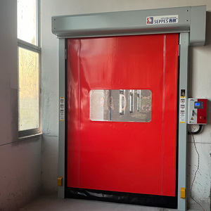 Porta Rapida Automatica a Zip 4000x4500mm, Velocità 0.6-1.5m/s, Barriera di Sicurezza a Infrarossi, 220V, Tenda in PVC per Magazzino - Product Image 3