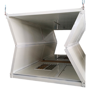 Maison pliable pré-câblée, conteneur pliable, maison portable, bureau préfabriqué, unité d'hébergement modulaire pour travailleurs