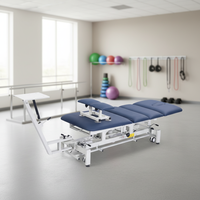 Tables de massage de physiothérapie automatiques à 4 sections, lit de traction spinale, dispositifs de traction et de correction