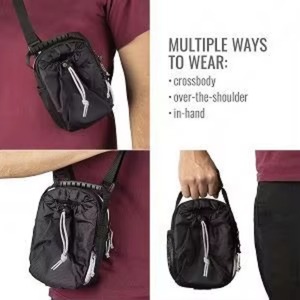 Bolsa de agua con logotipo personalizado de muestra gratuita, bandolera con correas ajustables para el hombro, bolsa impermeable para gimnasio y senderismo, bolsa para botella de agua - Product Image 2