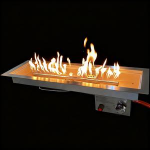 ชุดเตาก๊าซไฟเนิร์ทรงสี่เหลี่ยมผืนผ้าขนาด700X220มม. ทำจากสเตนเลสสตีล - Product Image 1