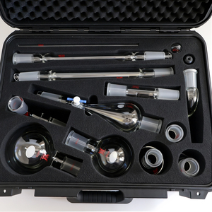 Équipement de laboratoire CS Labglass, kit d'appareils de distillation en verre borosilicate à paroi épaisse pour la chimie organique, 14 pièces, avec boîte - Product Image 4