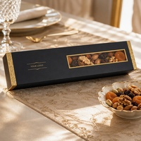 Stevige geschenkverpakkingen met opdruk voor gastronomische voedselgeschenken, schuiflade, hoes en dienblad met displayvenster, groothandel, rechtstreeks van de fabriek