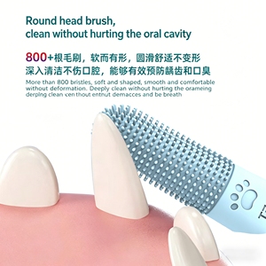 Cheap Price Safer Softer Liquid Silicone Pet Tooth <b>Brush</b> Finger Toothbrush Dog Teeth <b>Cleaning</b> for <b>Small</b> & Large Pets - Product Image 4