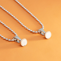 Colliers chaîne fouet cheval en acier inoxydable, femme, magnétique, de Couple, nouvelle mode