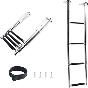 Anshun Acero inoxidable 316 4 escalones Otros suministros marinos <span class=keywords><strong>Barandilla</strong></span> de escalera de <span class=keywords><strong>barco</strong></span> plegable - Product Image 6