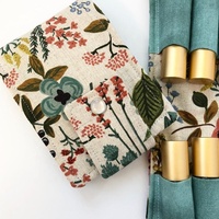Toile personnalisée imprimée par sublimation pochette de sac d'huiles essentielles petit bouton carré étanche sac d'huiles essentielles 10ml pour femmes