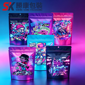 Custom Odor-proof Food Grade Stand Pouch <b>Packaging</b> <b>Bags</b> BOPP/AL/PE Durable Heat Seal Pad Printing 100pcs SK Brand Baby Food Pet - Product Image 2