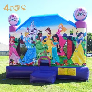 Lâu Đài Nhảy Tiệc Tùng Màu Hồng Chất Lượng Cao Cho Trẻ Em Biệt Thự Bơm Hơi Cho Trẻ Em Nhà Nảy Công Chúa Bơm Hơi - Product Image 1