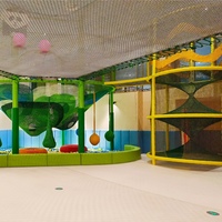 Gran Parque Infantil de Cuerdas Tejidas para Interiores, Equipo de Juego para Niños, Centro de Entretenimiento Familiar, Área de Juegos para Centros Comerciales