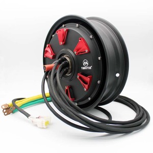 Kit de conversion étanche IP67 avec moteur de moyeu sans balais à aimant de 12 pouces 48-72V 15KW pour scooter, cyclomoteur, moto YM-ZX-15KW à couple élevé - Product Image 4