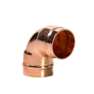 90D Elbow CXC Solder Ring Copper Fittings China Supplier Pipe Connector for Plumbing