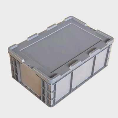 600*400*230 mm EU4622 Plastic PP Storage Box Logistics Moving Crate Grey EU Standard Plastic PP Material Plastic Box Crates