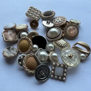 מכירה לוהטת מתכת כפתור כפתורי מפואר מעיל סגסוגת מתכת ריינסטון כפתורי זהב נקס