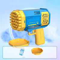 Pistolet à bulles électrique Gatling pour enfants en plein air et machine pour jouer
