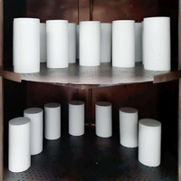 Tige en PTFE vierge de qualité supérieure, échantillon gratuit, plastique technique, couleur blanche, fournie par le fabricant