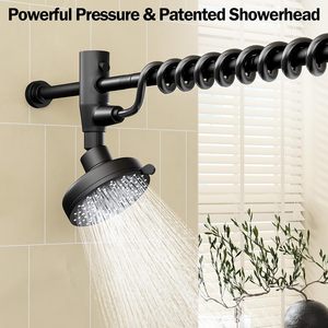 Soffione <span class=keywords><strong>Doccia</strong></span> Doppio con Asta <span class=keywords><strong>Regolabile</strong></span> Originale, Sistema <span class=keywords><strong>Doccia</strong></span> a Doppio Soffione ad Alta Pressione per Due Persone - Product Image 6