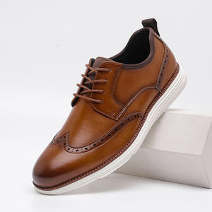Nuovo Modello 2025 Brookes <span class=keywords><strong>Scarpe</strong></span> Autunnali da <span class=keywords><strong>Uomo</strong></span> Impermeabili Morbide Traspiranti Stile Britannico Trendy con Lacci per Uso Casual e Business Elegante - Product Image 5