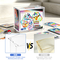 Livraison rapide, 99% anti-UV, aimant puissant, boîte de protection transparente en acrylique pour collection Elite Trainer Box TCG, étui en acrylique ETB