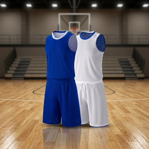 Jersey Deportivo Reversible Unisex sin Mangas de Verano con Logotipo Personalizado de Buena Calidad, de Secado Rápido y Absorción de Humedad - Product Image 3