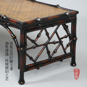 <b>Bamboo</b> Geometric Lace Tatami Tea <b>Table</b> Chinese Style Low Coffee <b>Table</b> Guizhou Origin YY0704 - Product Image 3